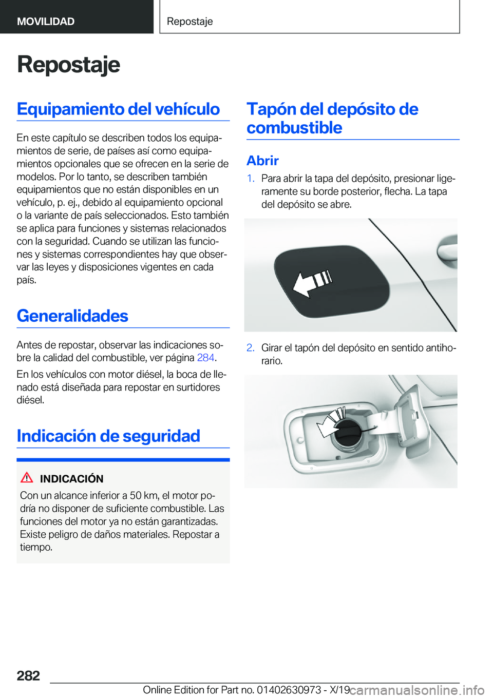 BMW 2 SERIES GRAN COUPE 2020  Manuales de Empleo (in Spanish) �R�e�p�o�s�t�a�j�e�E�q�u�i�p�a�m�i�e�n�t�o��d�e�l��v�e�h�