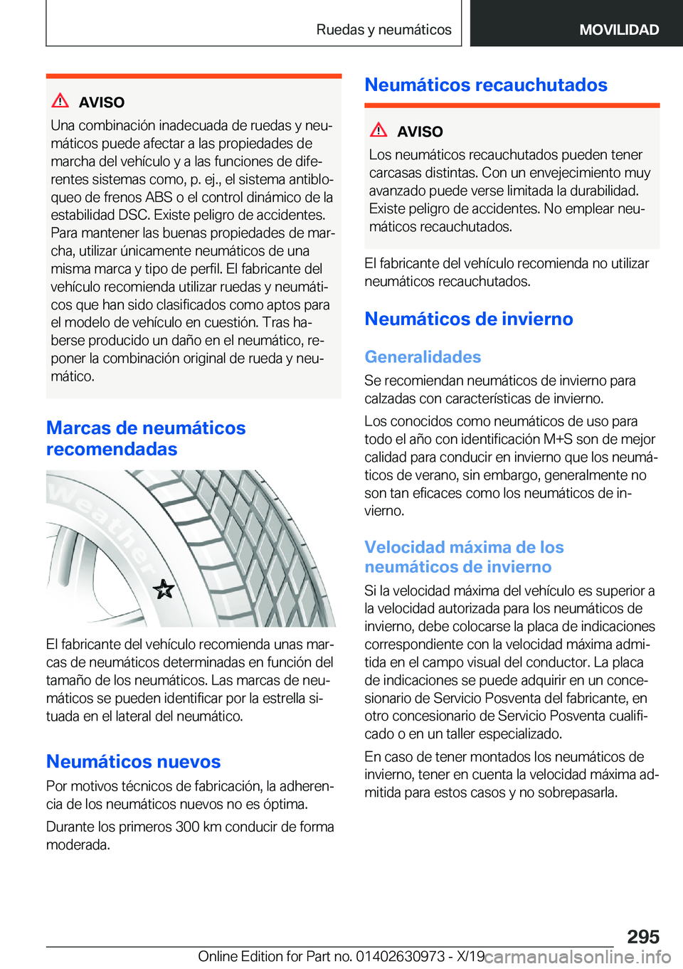 BMW 2 SERIES GRAN COUPE 2020  Manuales de Empleo (in Spanish) �A�V�I�S�O
�U�n�a��c�o�m�b�i�n�a�c�i�
