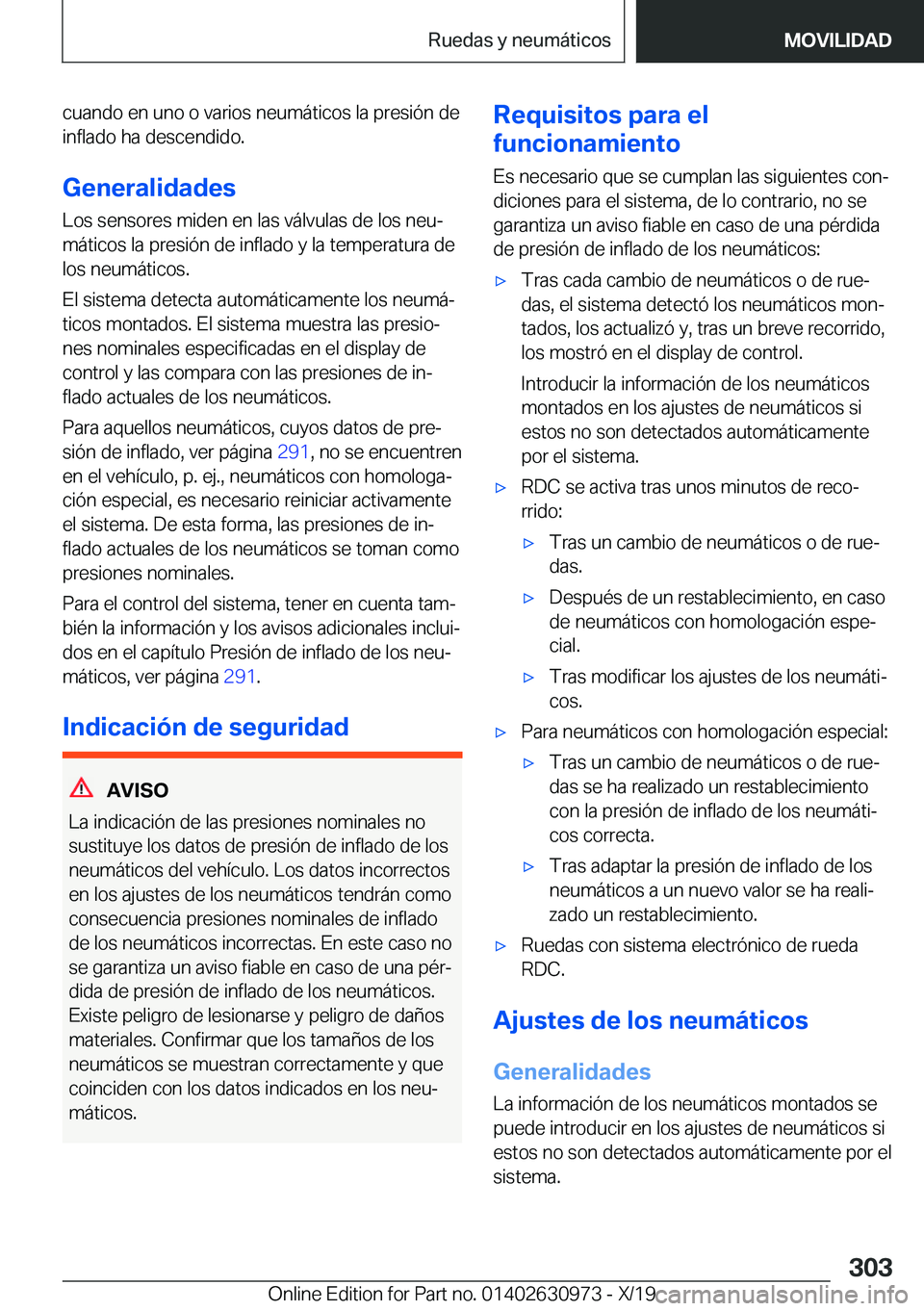 BMW 2 SERIES GRAN COUPE 2020  Manuales de Empleo (in Spanish) �c�u�a�n�d�o��e�n��u�n�o��o��v�a�r�i�o�s��n�e�u�m�