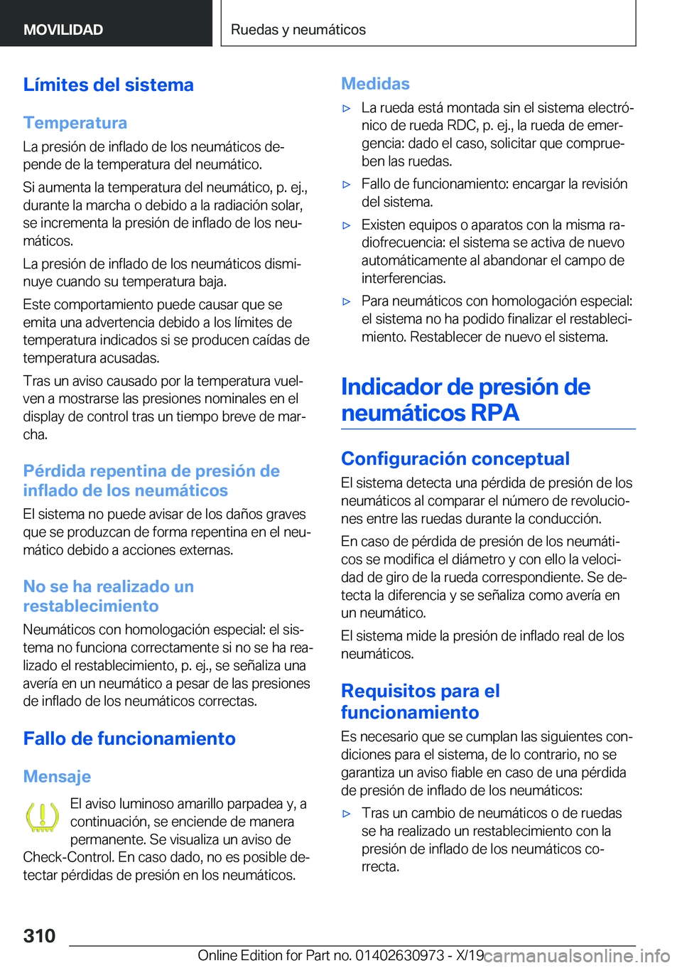 BMW 2 SERIES GRAN COUPE 2020  Manuales de Empleo (in Spanish) �L�