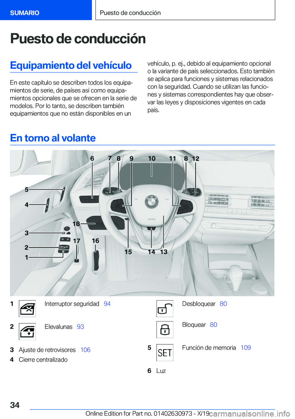 BMW 2 SERIES GRAN COUPE 2020  Manuales de Empleo (in Spanish) �P�u�e�s�t�o��d�e��c�o�n�d�u�c�c�i�