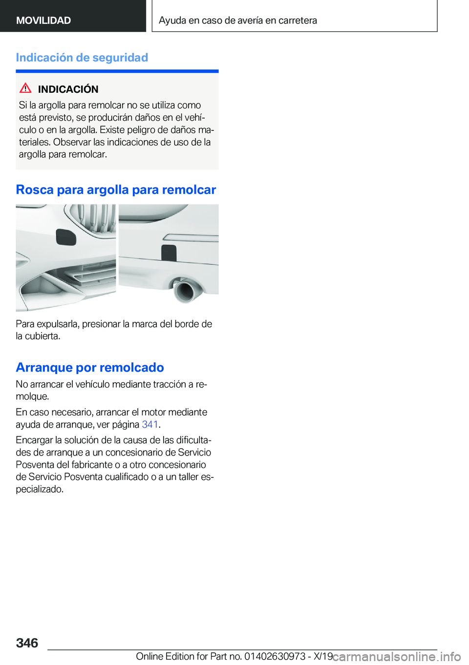 BMW 2 SERIES GRAN COUPE 2020  Manuales de Empleo (in Spanish) �I�n�d�i�c�a�c�i�