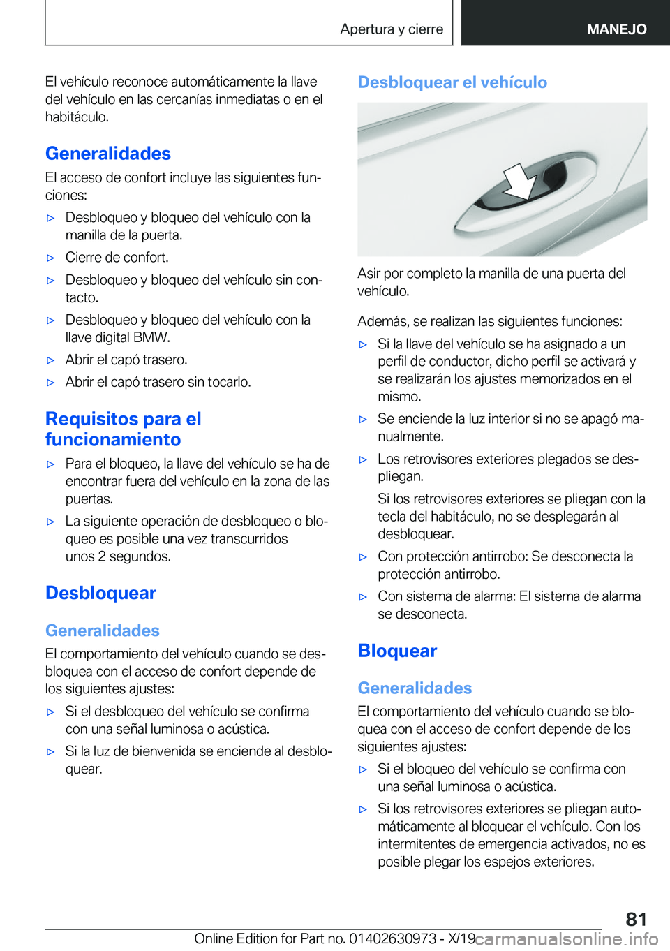 BMW 2 SERIES GRAN COUPE 2020  Manuales de Empleo (in Spanish) �E�l��v�e�h�