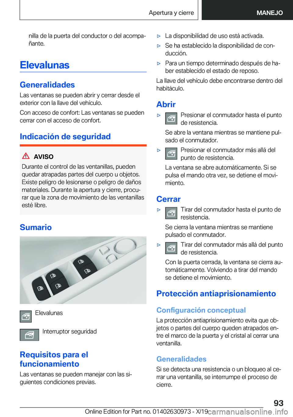 BMW 2 SERIES GRAN COUPE 2020  Manuales de Empleo (in Spanish) �n�i�l�l�a��d�e��l�a��p�u�e�r�t�a��d�e�l��c�o�n�d�u�c�t�o�r��o��d�e�l��a�c�o�m�p�aª
�