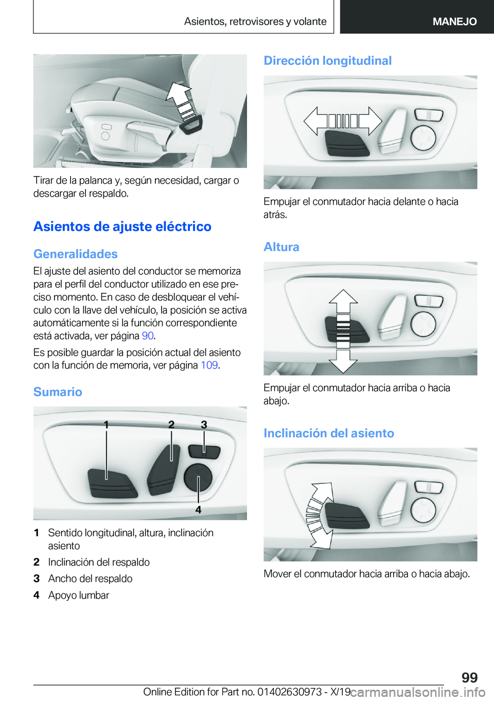 BMW 2 SERIES GRAN COUPE 2020  Manuales de Empleo (in Spanish) �T�i�r�a�r��d�e��l�a��p�a�l�a�n�c�a��y�,��s�e�g�