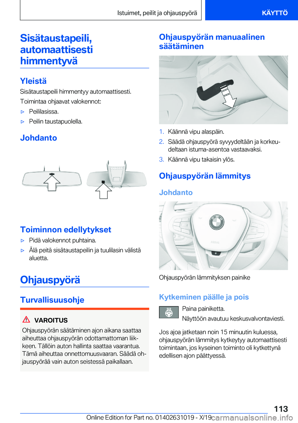 BMW 2 SERIES GRAN COUPE 2020  Omistajan Käsikirja (in Finnish) �S�i�s�
