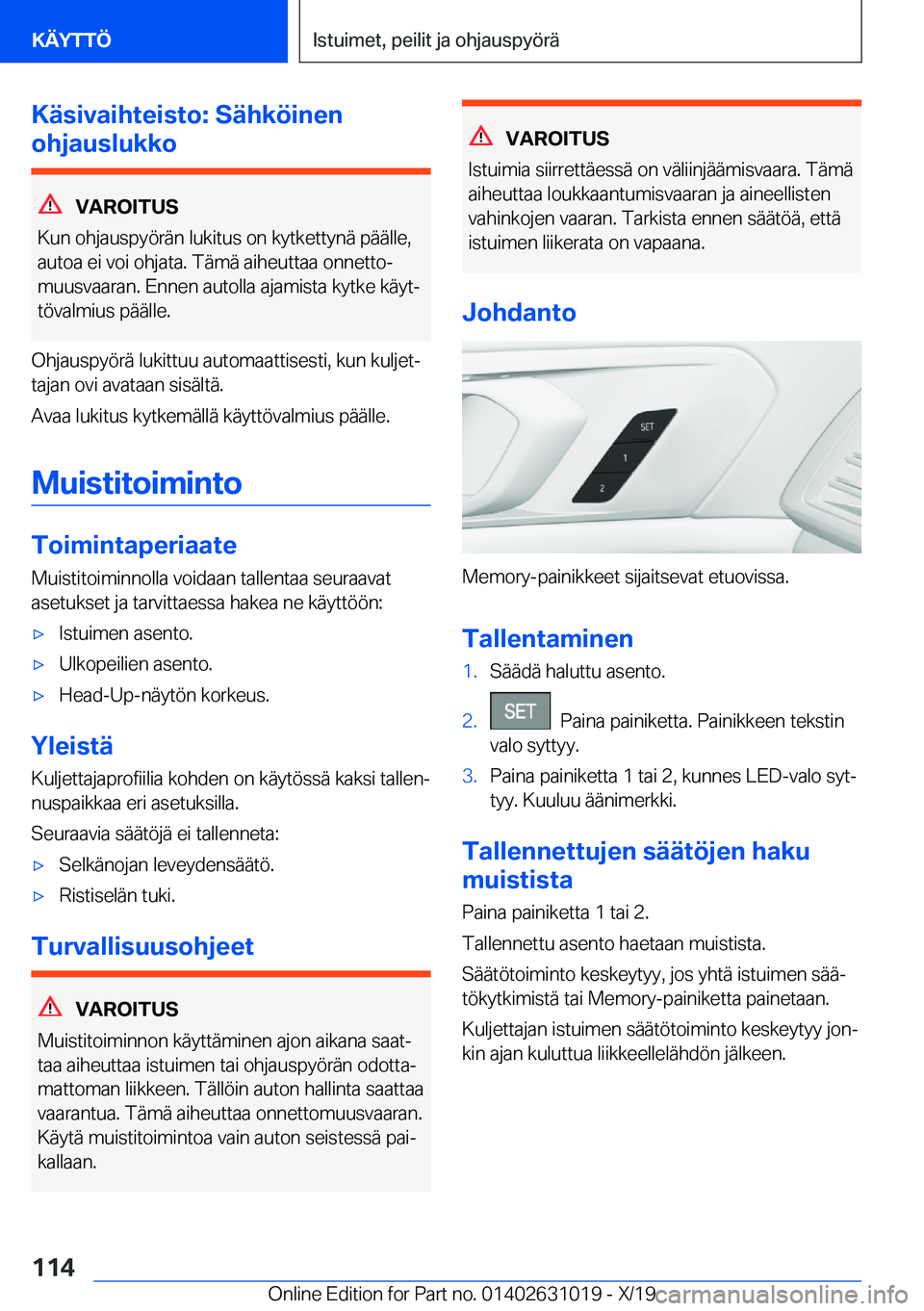 BMW 2 SERIES GRAN COUPE 2020  Omistajan Käsikirja (in Finnish) �K�