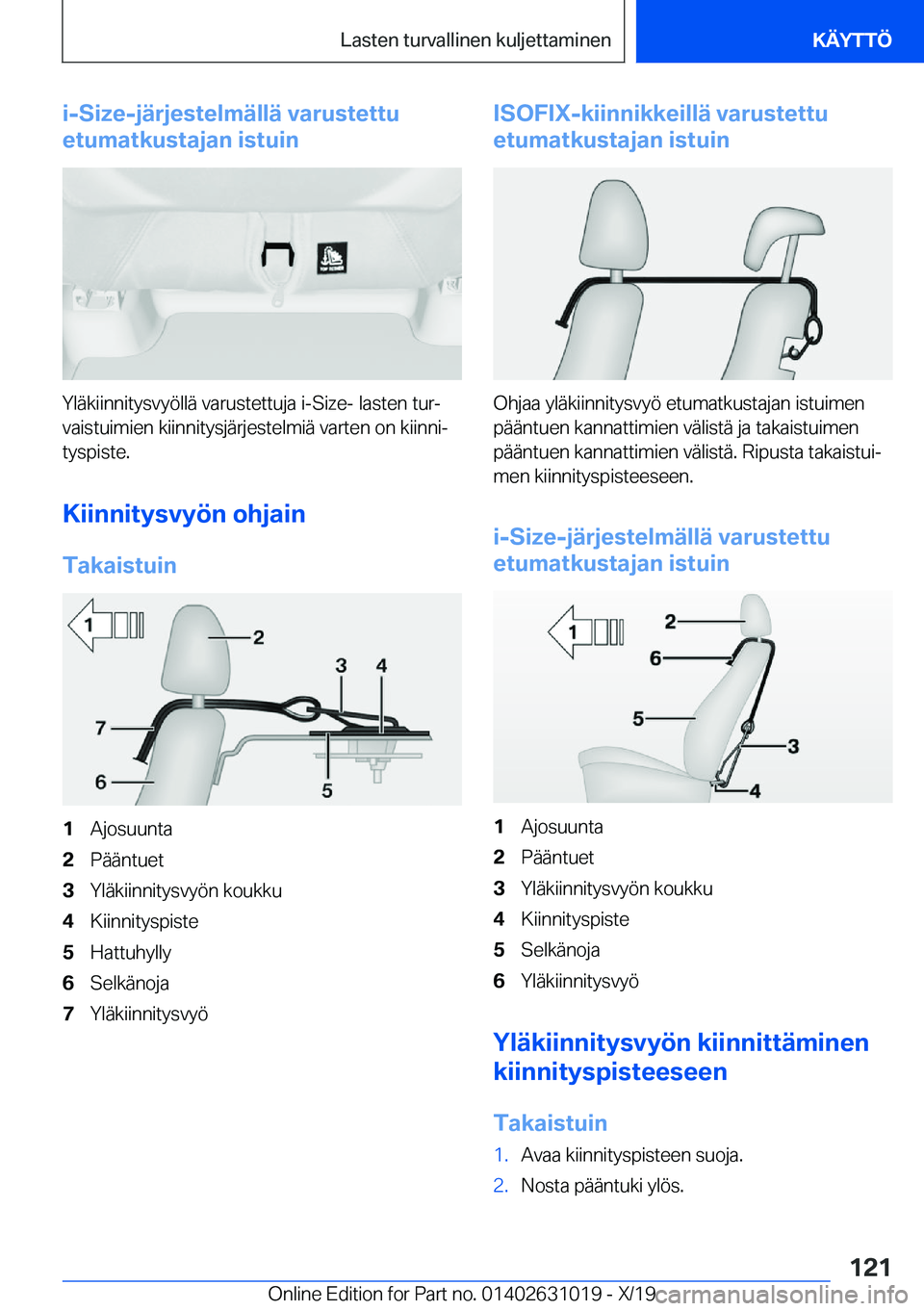 BMW 2 SERIES GRAN COUPE 2020  Omistajan Käsikirja (in Finnish) �i�-�S�i�z�e�-�j�