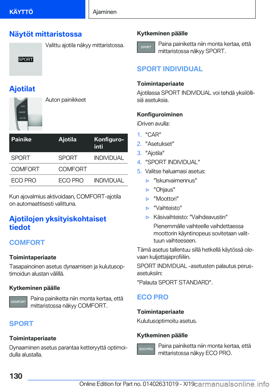 BMW 2 SERIES GRAN COUPE 2020  Omistajan Käsikirja (in Finnish) �N�