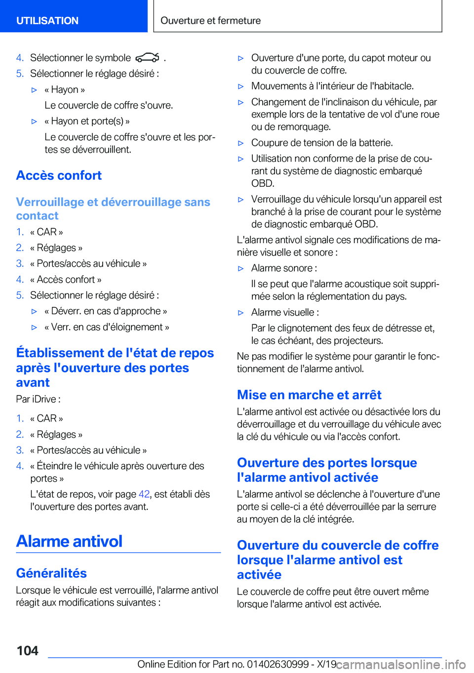 BMW 2 SERIES GRAN COUPE 2020  Notices Demploi (in French) �4�.�S�é�l�e�c�t�i�o�n�n�e�r��l�e��s�y�m�b�o�l�e�����.�5�.�S�é�l�e�c�t�i�o�n�n�e�r��l�e��r�é�g�l�a�g�e��d�é�s�i�r�é��:'x�k��H�a�y�o�n��{
�L�e��c�o�u�v�e�r�c�l�e��d�e��c�o�f�f�r