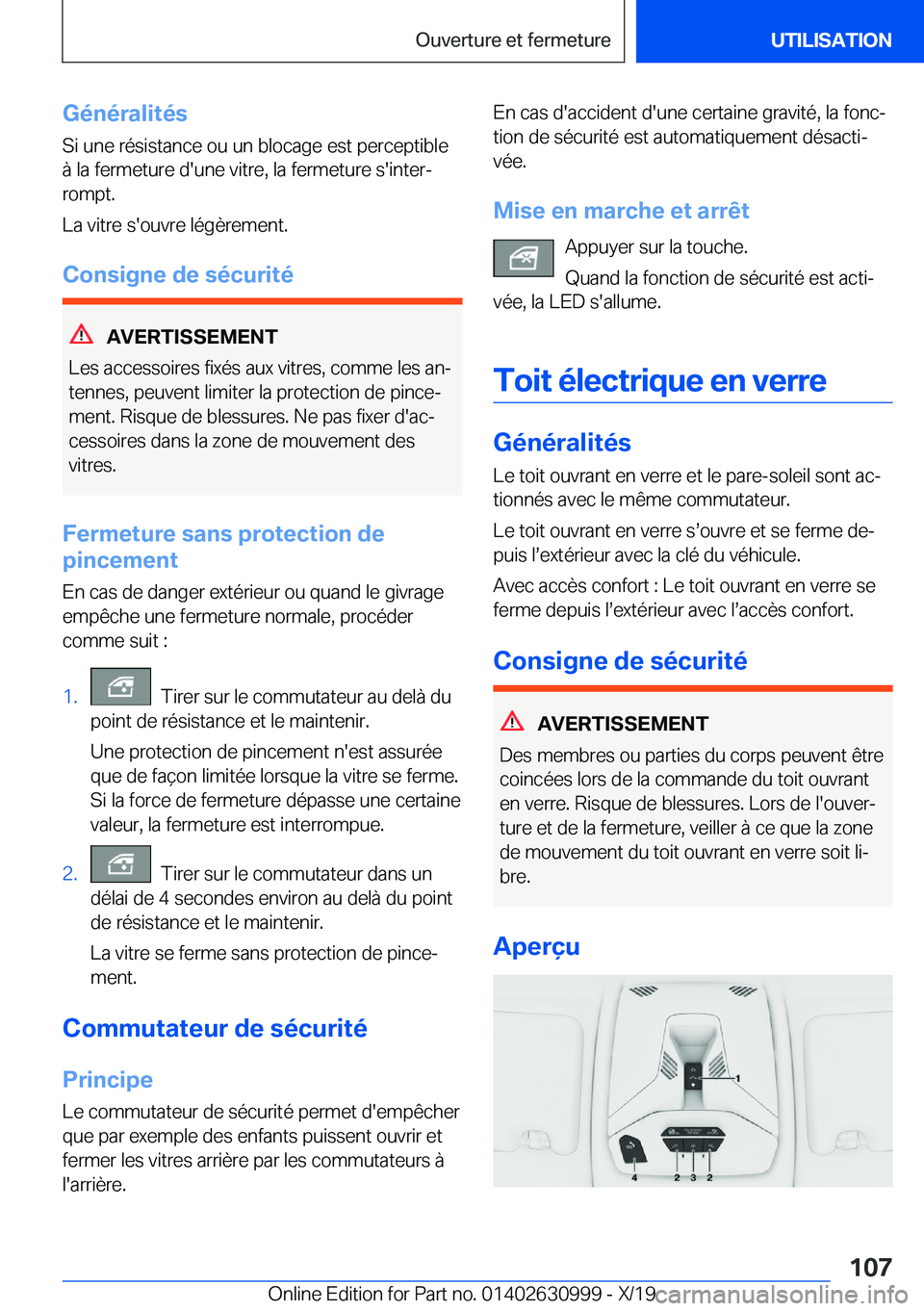 BMW 2 SERIES GRAN COUPE 2020  Notices Demploi (in French) �G�é�n�é�r�a�l�i�t�é�s
�S�i��u�n�e��r�é�s�i�s�t�a�n�c�e��o�u��u�n��b�l�o�c�a�g�e��e�s�t��p�e�r�c�e�p�t�i�b�l�e �