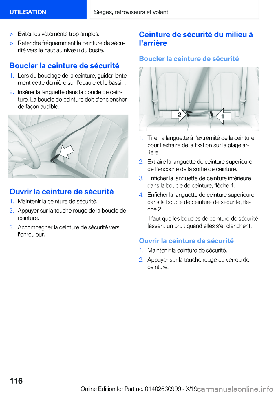 BMW 2 SERIES GRAN COUPE 2020  Notices Demploi (in French) 'x�