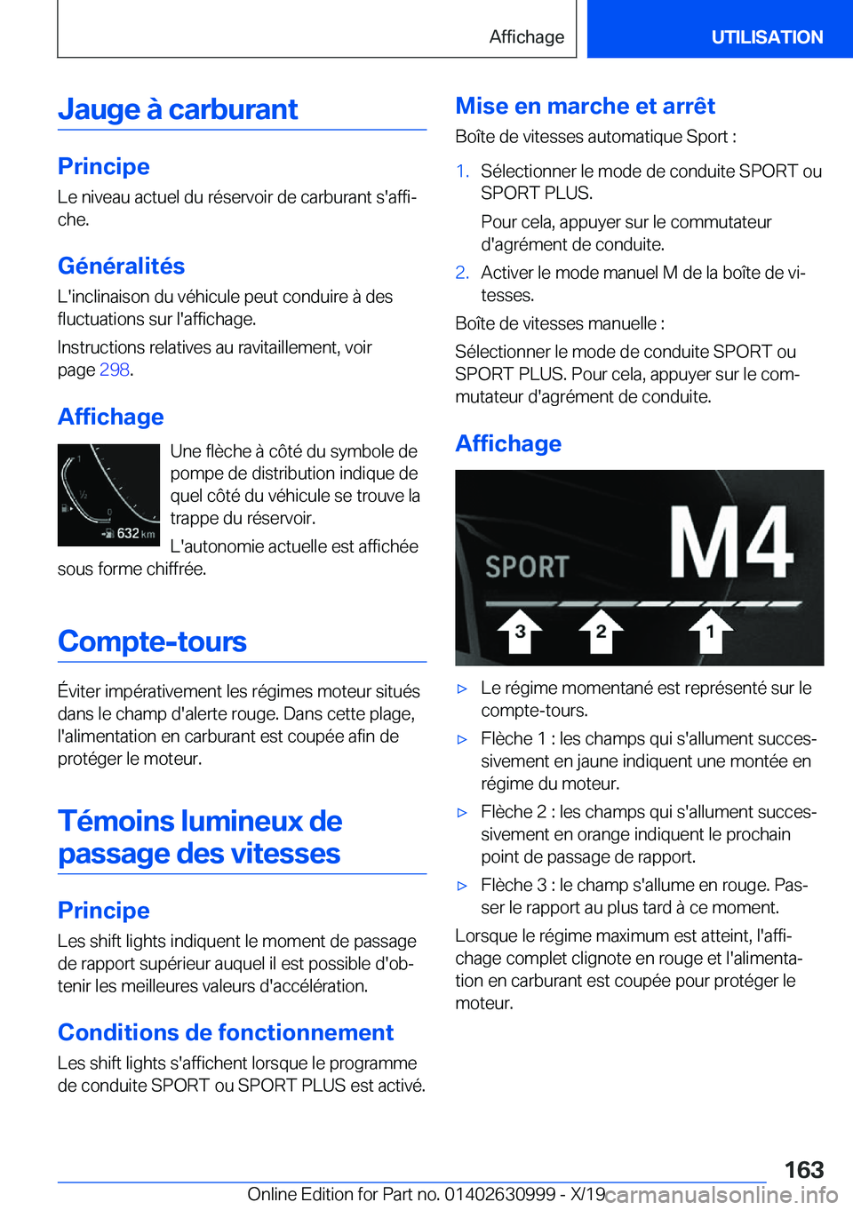 BMW 2 SERIES GRAN COUPE 2020  Notices Demploi (in French) �J�a�u�g�e��