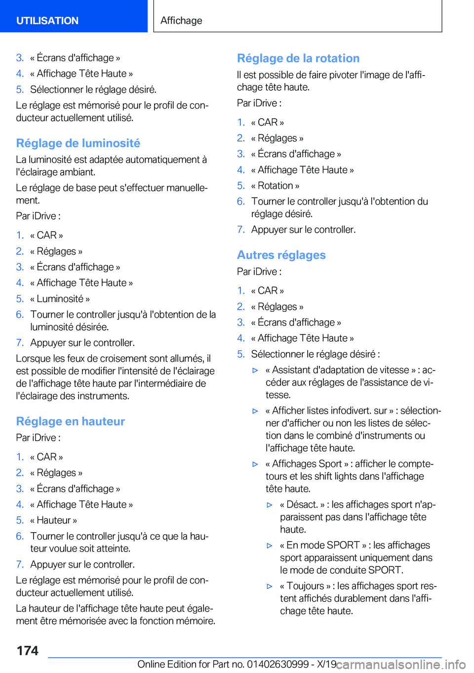 BMW 2 SERIES GRAN COUPE 2020  Notices Demploi (in French) �3�.�k��