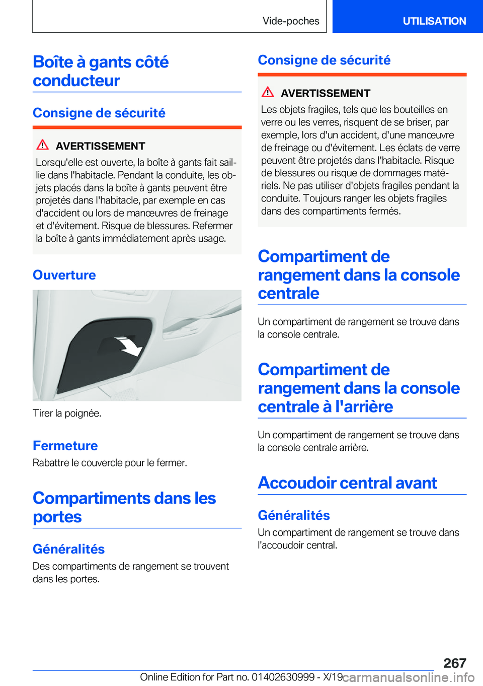 BMW 2 SERIES GRAN COUPE 2020  Notices Demploi (in French) �B�o�