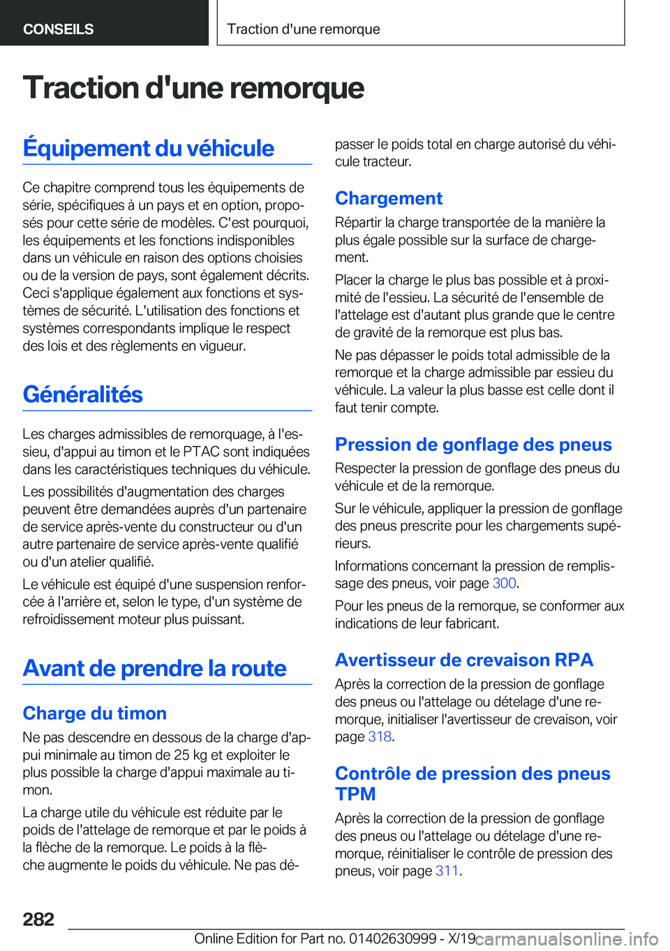 BMW 2 SERIES GRAN COUPE 2020  Notices Demploi (in French) �T�r�a�c�t�i�o�n��d�'�u�n�e��r�e�m�o�r�q�u�e�