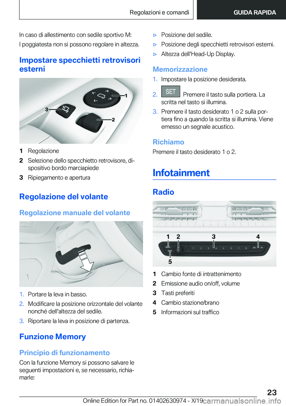 BMW 2 SERIES GRAN COUPE 2020  Libretti Di Uso E manutenzione (in Italian) �I�n��c�a�s�o��d�i��a�l�l�e�s�t�i�m�e�n�t�o��c�o�n��s�e�d�i�l�e��s�p�o�r�t�i�v�o��M�:�I��p�o�g�g�i�a�t�e�s�t�a��n�o�n��s�i��p�o�s�s�o�n�o��r�e�g�o�l�a�r�e��i�n��a�l�t�e�z�z�a�.
�I�m�p�o�