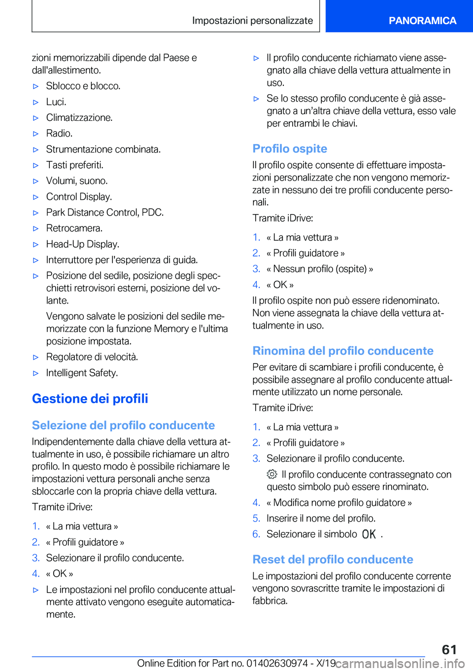 BMW 2 SERIES GRAN COUPE 2020  Libretti Di Uso E manutenzione (in Italian) �z�i�o�n�i��m�e�m�o�r�i�z�z�a�b�i�l�i��d�i�p�e�n�d�e��d�a�l��P�a�e�s�e��e
�d�a�l�l�'�a�l�l�e�s�t�i�m�e�n�t�o�.'x�S�b�l�o�c�c�o��e��b�l�o�c�c�o�.'x�L�u�c�i�.'x�C�l�i�m�a�t�i�z�z�