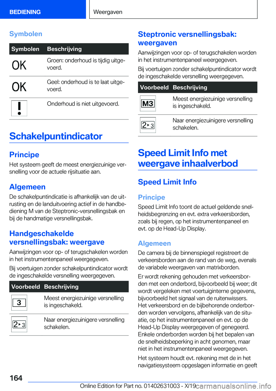 BMW 2 SERIES GRAN COUPE 2020  Instructieboekjes (in Dutch) �S�y�m�b�o�l�e�n�S�y�m�b�o�l�e�n�B�e�s�c�h�r�i�j�v�i�n�g�G�r�o�e�n�:��o�n�d�e�r�h�o�u�d��i�s��t�i�j�d�i�g��u�i�t�g�ej
�v�o�e�r�d�.�G�e�e�l�:��o�n�d�e�r�h�o�u�d��i�s��t�e��l�a�a�t��u�i�t�g�e