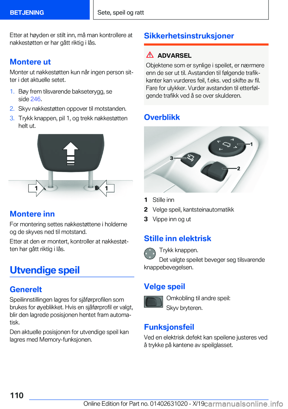 BMW 2 SERIES GRAN COUPE 2020  InstruksjonsbØker (in Norwegian) �E�t�t�e�r��a�t��h�