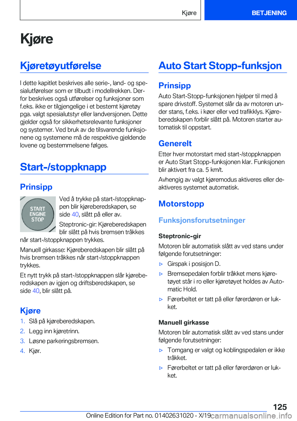BMW 2 SERIES GRAN COUPE 2020  InstruksjonsbØker (in Norwegian) �K�j�