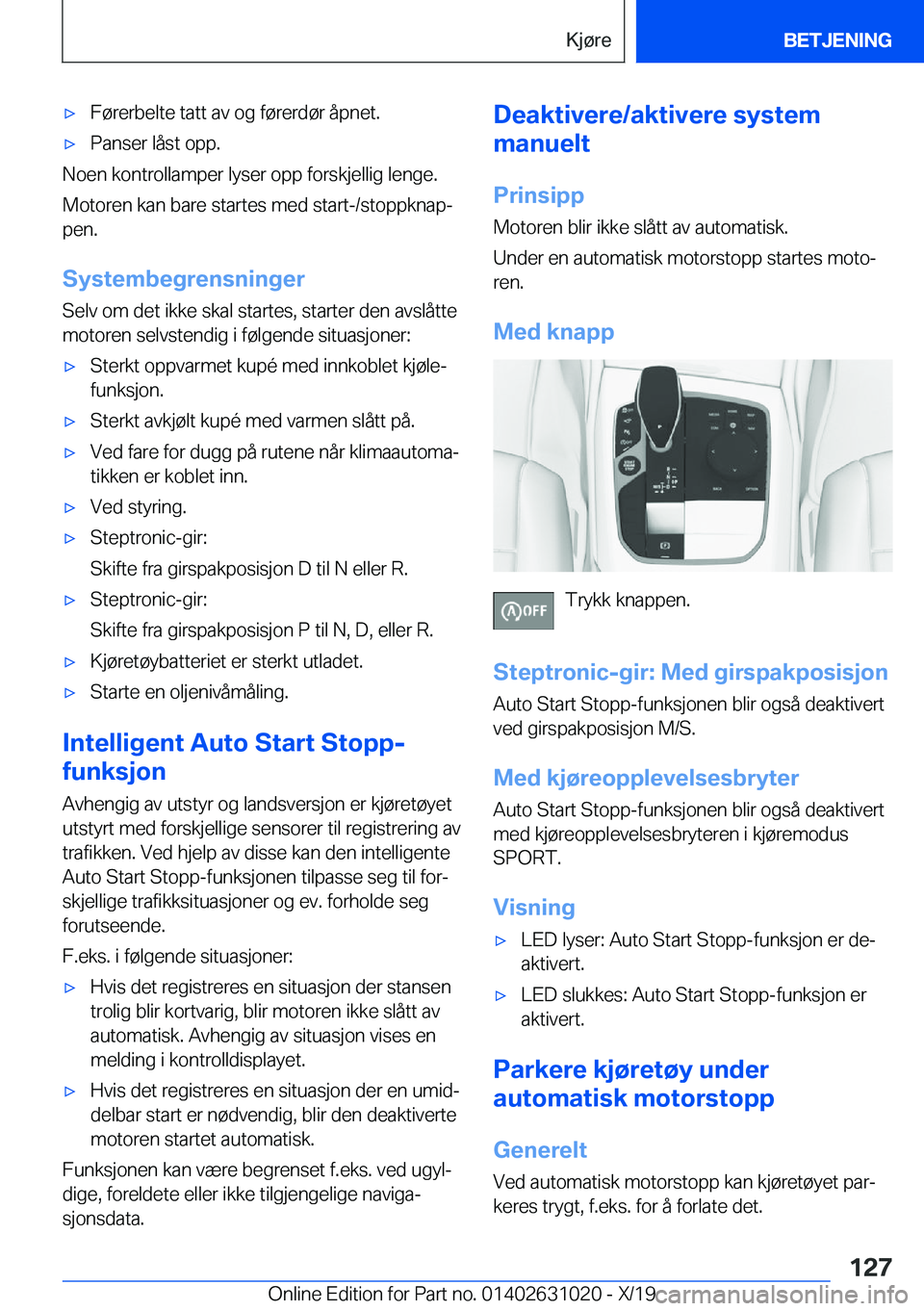 BMW 2 SERIES GRAN COUPE 2020  InstruksjonsbØker (in Norwegian) 'x�F�