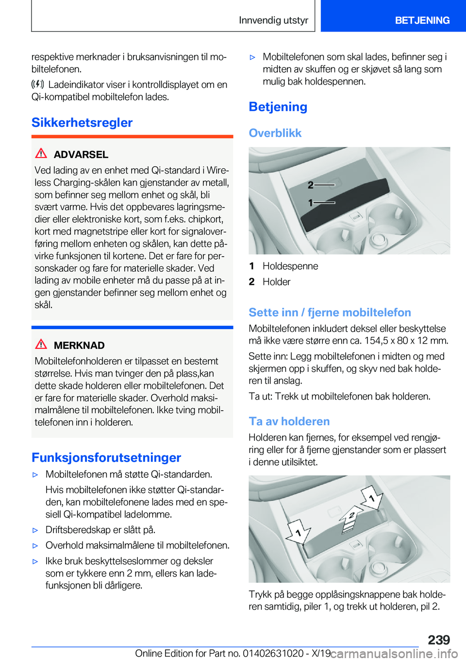 BMW 2 SERIES GRAN COUPE 2020  InstruksjonsbØker (in Norwegian) �r�e�s�p�e�k�t�i�v�e��m�e�r�k�n�a�d�e�r��i��b�r�u�k�s�a�n�v�i�s�n�i�n�g�e�n��t�i�l��m�oj
�b�i�l�t�e�l�e�f�o�n�e�n�.
���L�a�d�e�i�n�d�i�k�a�t�o�r��v�i�s�e�r��i��k�o�n�t�r�o�l�l�d�i�s�p�l�a�y