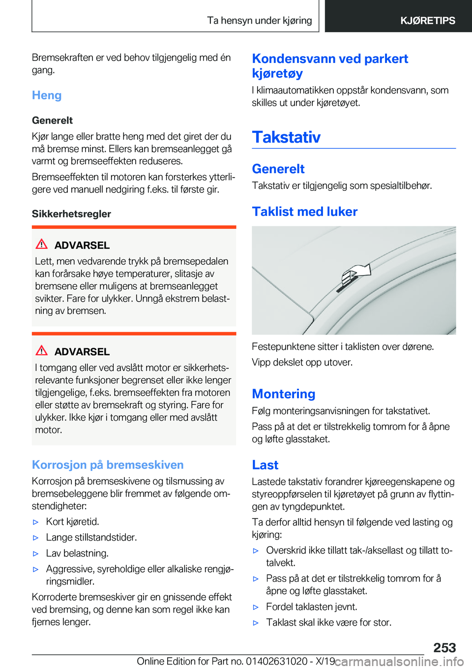 BMW 2 SERIES GRAN COUPE 2020  InstruksjonsbØker (in Norwegian) �B�r�e�m�s�e�k�r�a�f�t�e�n��e�r��v�e�d��b�e�h�o�v��t�i�l�g�j�e�n�g�e�l�i�g��m�e�d��