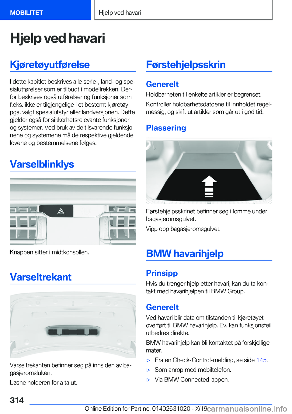 BMW 2 SERIES GRAN COUPE 2020  InstruksjonsbØker (in Norwegian) �H�j�e�l�p��v�e�d��h�a�v�a�r�i�K�j�