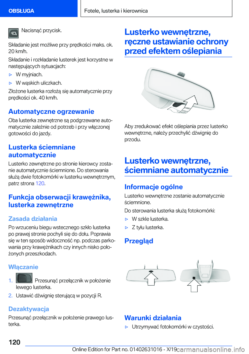 BMW 2 SERIES GRAN COUPE 2020  Instrukcja obsługi (in Polish) �N�a�c�i�s�n�