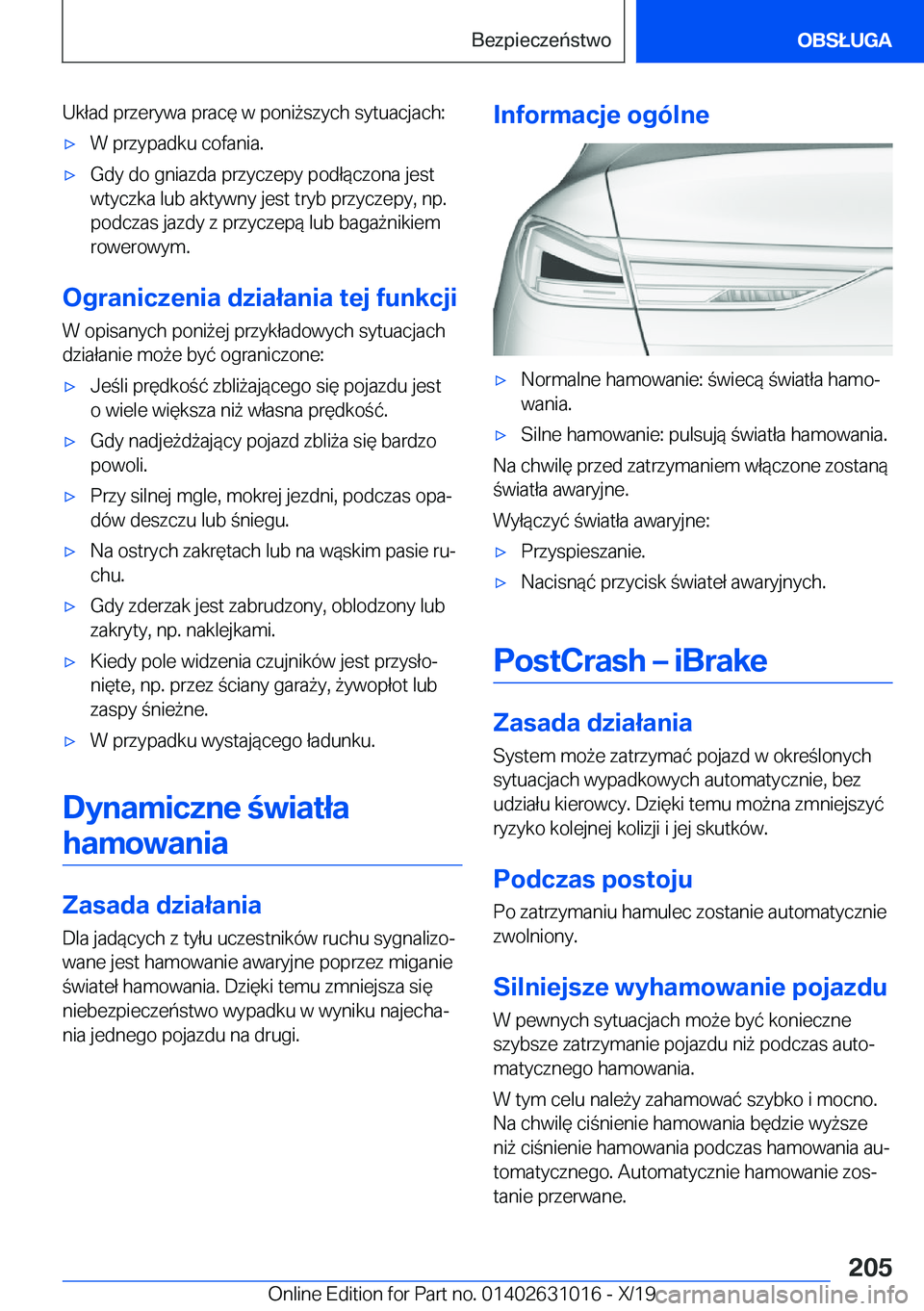 BMW 2 SERIES GRAN COUPE 2020  Instrukcja obsługi (in Polish) �U�k�ł�a�d��p�r�z�e�r�y�w�a��p�r�a�c�
