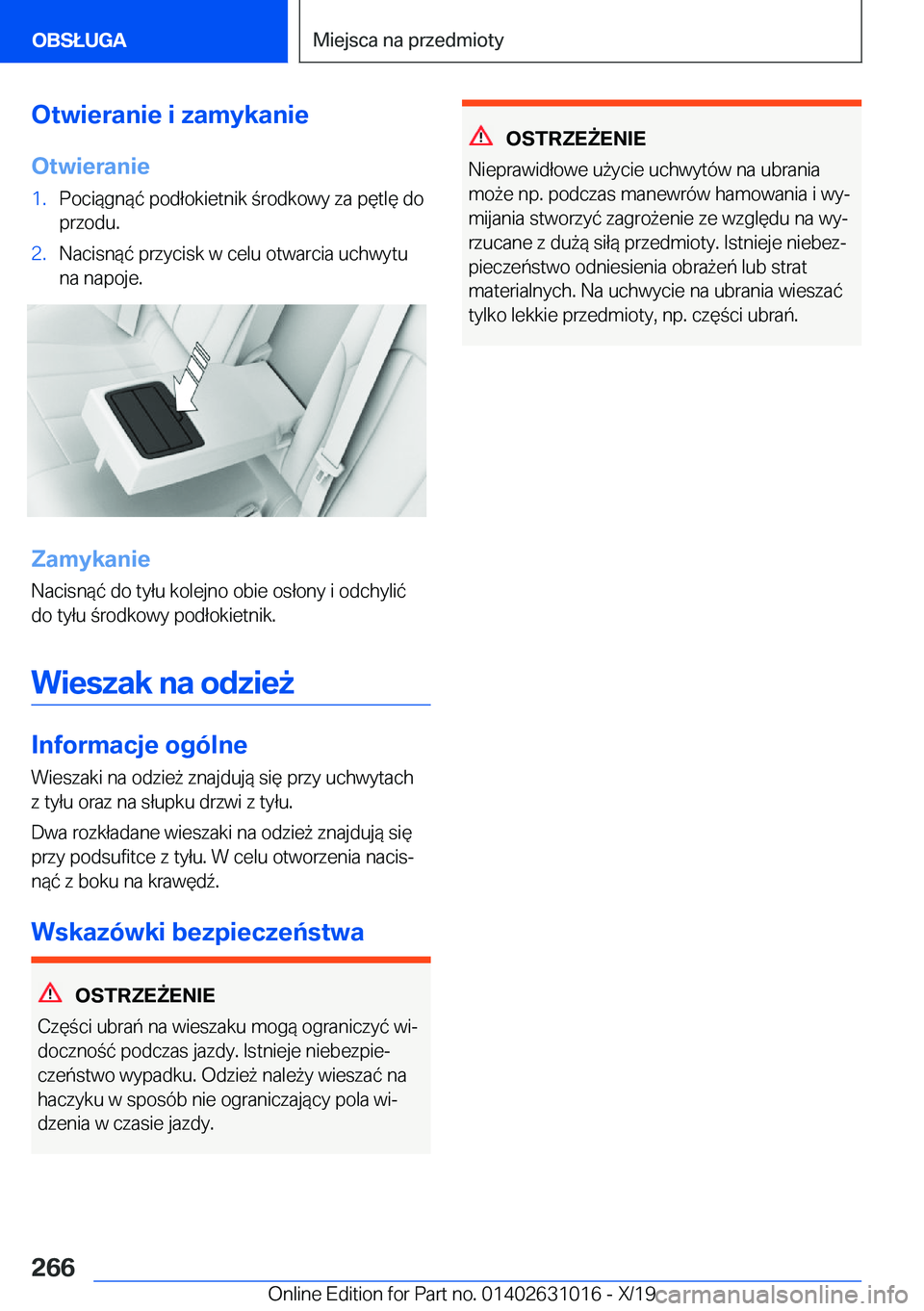 BMW 2 SERIES GRAN COUPE 2020  Instrukcja obsługi (in Polish) �O�t�w�i�e�r�a�n�i�e��i��z�a�m�y�k�a�n�i�e
�O�t�w�i�e�r�a�n�i�e�1�.�P�o�c�i�