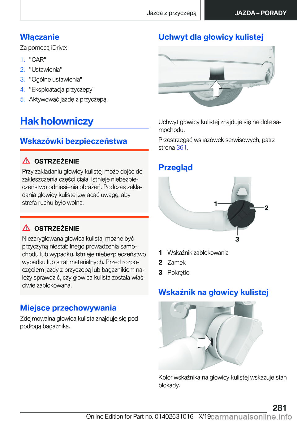 BMW 2 SERIES GRAN COUPE 2020  Instrukcja obsługi (in Polish) �W�ł�ą�c�z�a�n�i�e
�Z�a��p�o�m�o�c�
