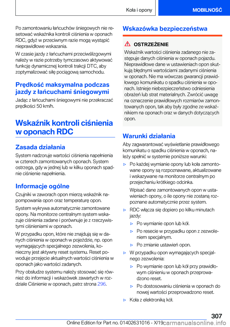 BMW 2 SERIES GRAN COUPE 2020  Instrukcja obsługi (in Polish) �P�o��z�a�m�o�n�t�o�w�a�n�i�u��ł�a�