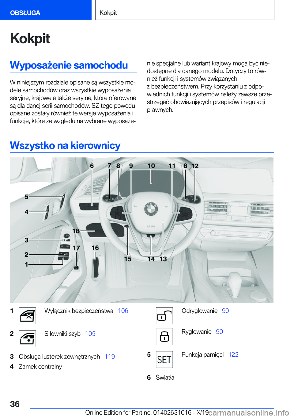 BMW 2 SERIES GRAN COUPE 2020  Instrukcja obsługi (in Polish) �K�o�k�p�i�t�W�y�p�o�s�a9�e�n�i�e��s�a�m�o�c�h�o�d�u
�W��n�i�n�i�e�j�s�z�y�m��r�o�z�d�z�i�a�l�e��o�p�i�s�a�n�e��s�