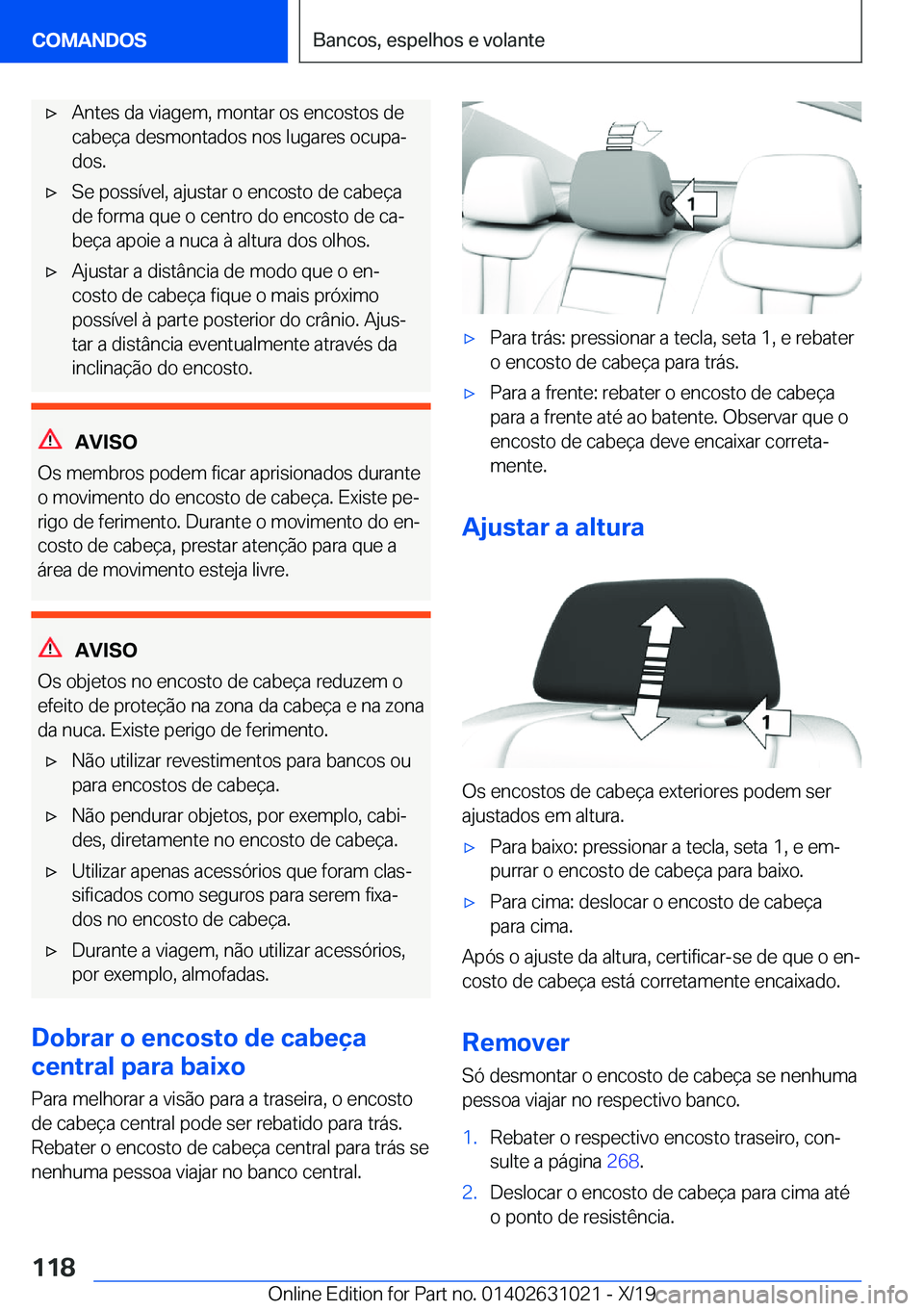 BMW 2 SERIES GRAN COUPE 2020  Manual do condutor (in Portuguese) x�A�n�t�e�s��d�a��v�i�a�g�e�m�,��m�o�n�t�a�r��o�s��e�n�c�o�s�t�o�s��d�e
�c�a�b�e�