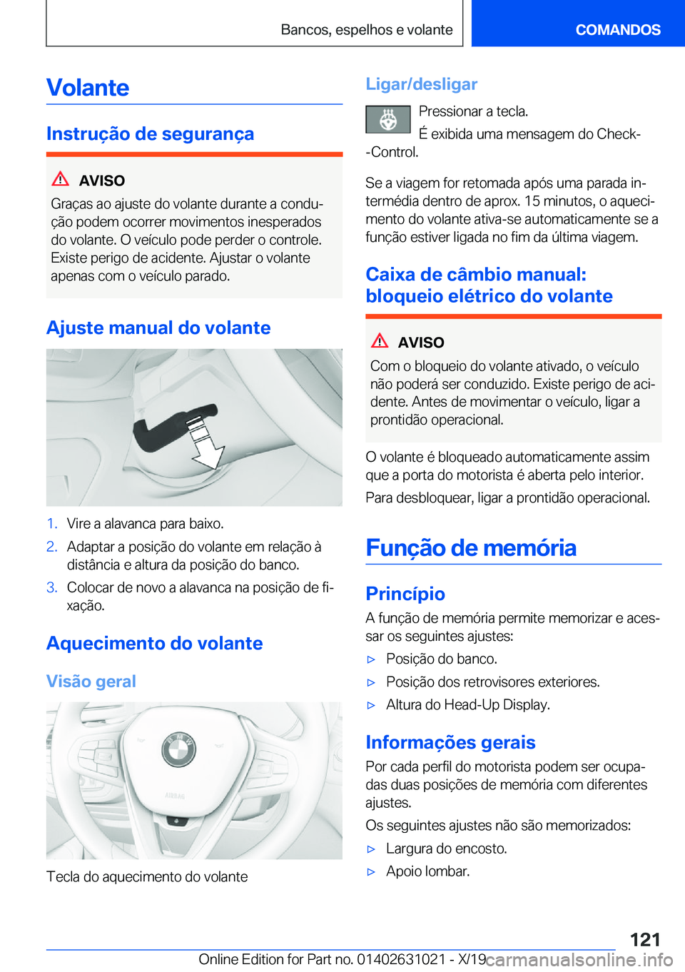 BMW 2 SERIES GRAN COUPE 2020  Manual do condutor (in Portuguese) �V�o�l�a�n�t�e
�I�n�s�t�r�u�