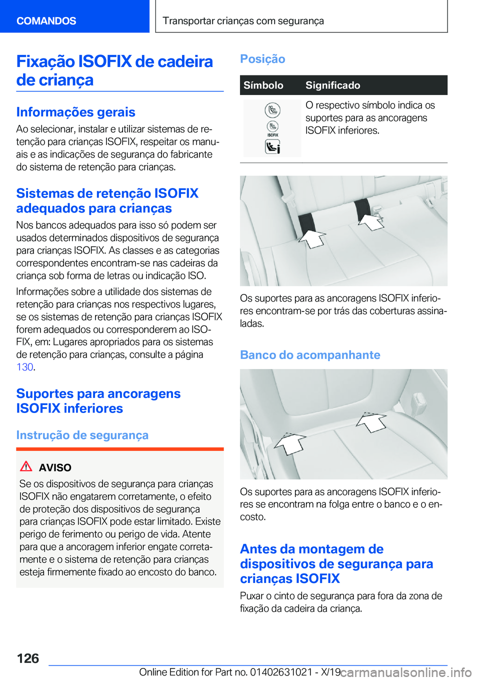 BMW 2 SERIES GRAN COUPE 2020  Manual do condutor (in Portuguese) �F�i�x�a�