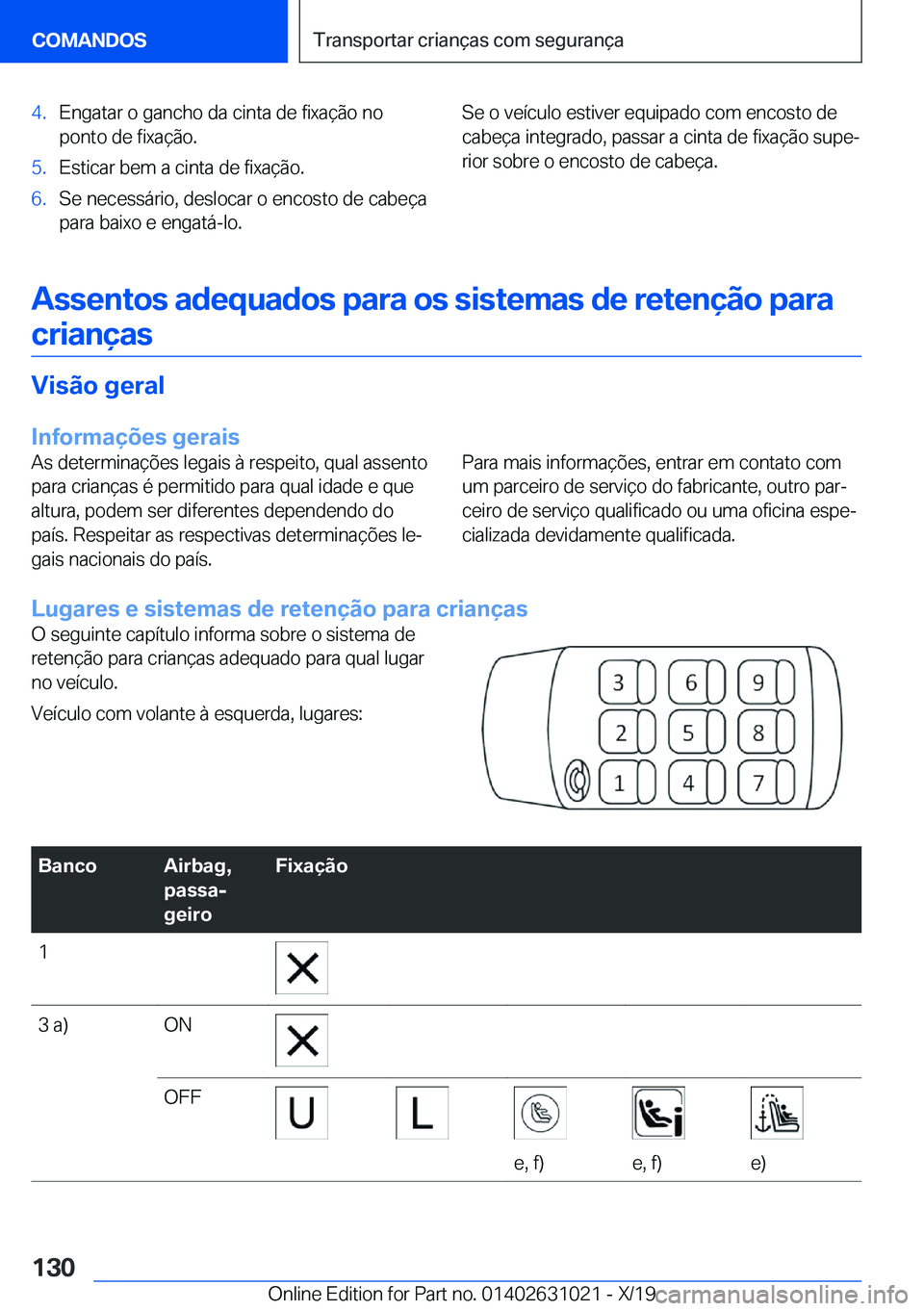 BMW 2 SERIES GRAN COUPE 2020  Manual do condutor (in Portuguese) �4�.�E�n�g�a�t�a�r��o��g�a�n�c�h�o��d�a��c�i�n�t�a��d�e��f�i�x�a�