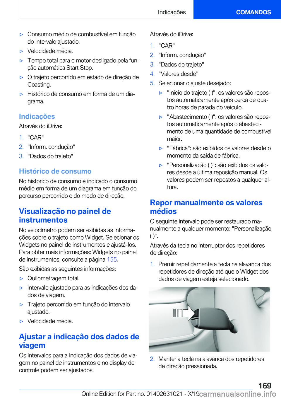 BMW 2 SERIES GRAN COUPE 2020  Manual do condutor (in Portuguese) x�C�o�n�s�u�m�o��m�é�d�i�o��d�e��c�o�m�b�u�s�t�