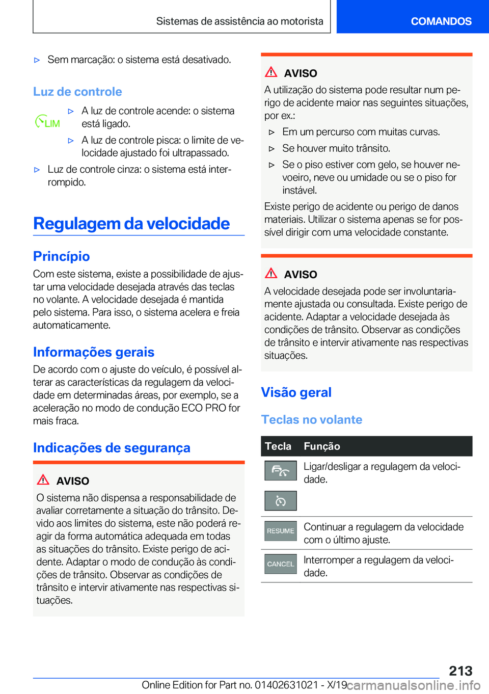 BMW 2 SERIES GRAN COUPE 2020  Manual do condutor (in Portuguese) x�S�e�m��m�a�r�c�a�