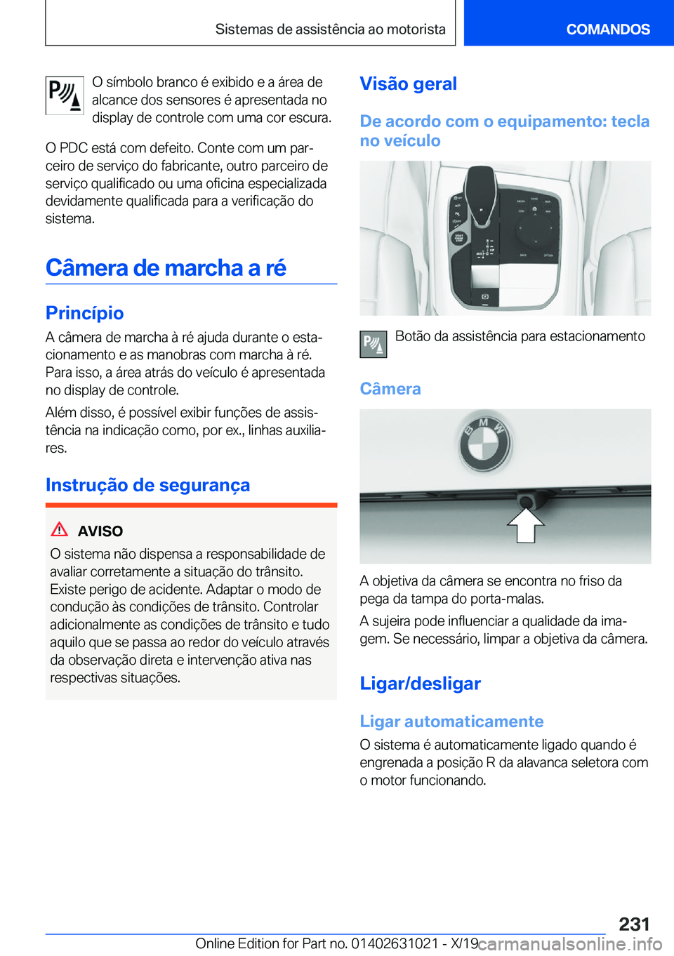 BMW 2 SERIES GRAN COUPE 2020  Manual do condutor (in Portuguese) �O��s�