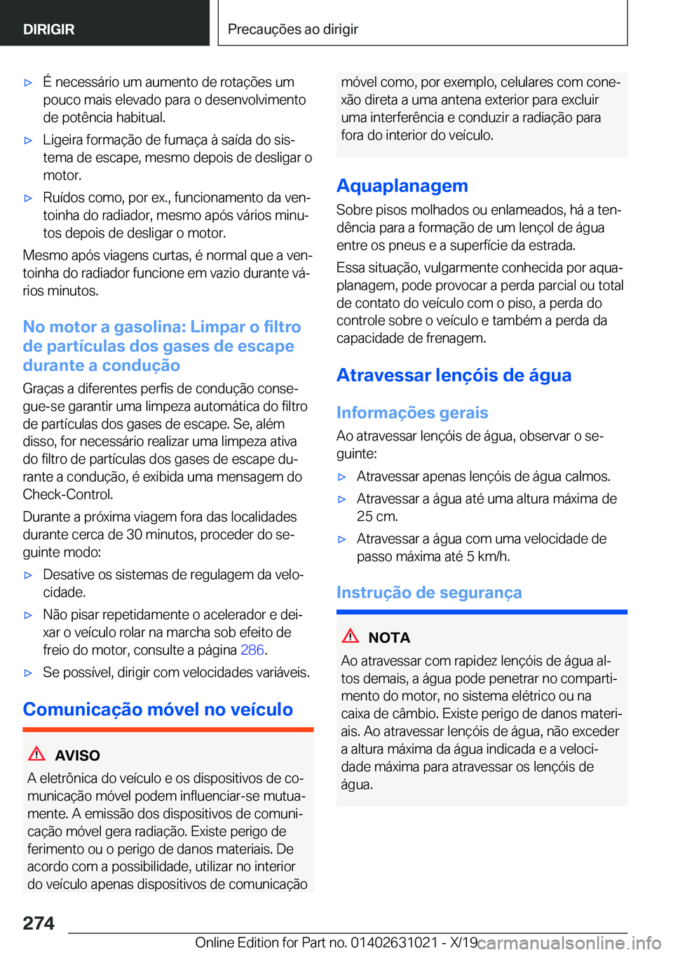 BMW 2 SERIES GRAN COUPE 2020  Manual do condutor (in Portuguese) x�