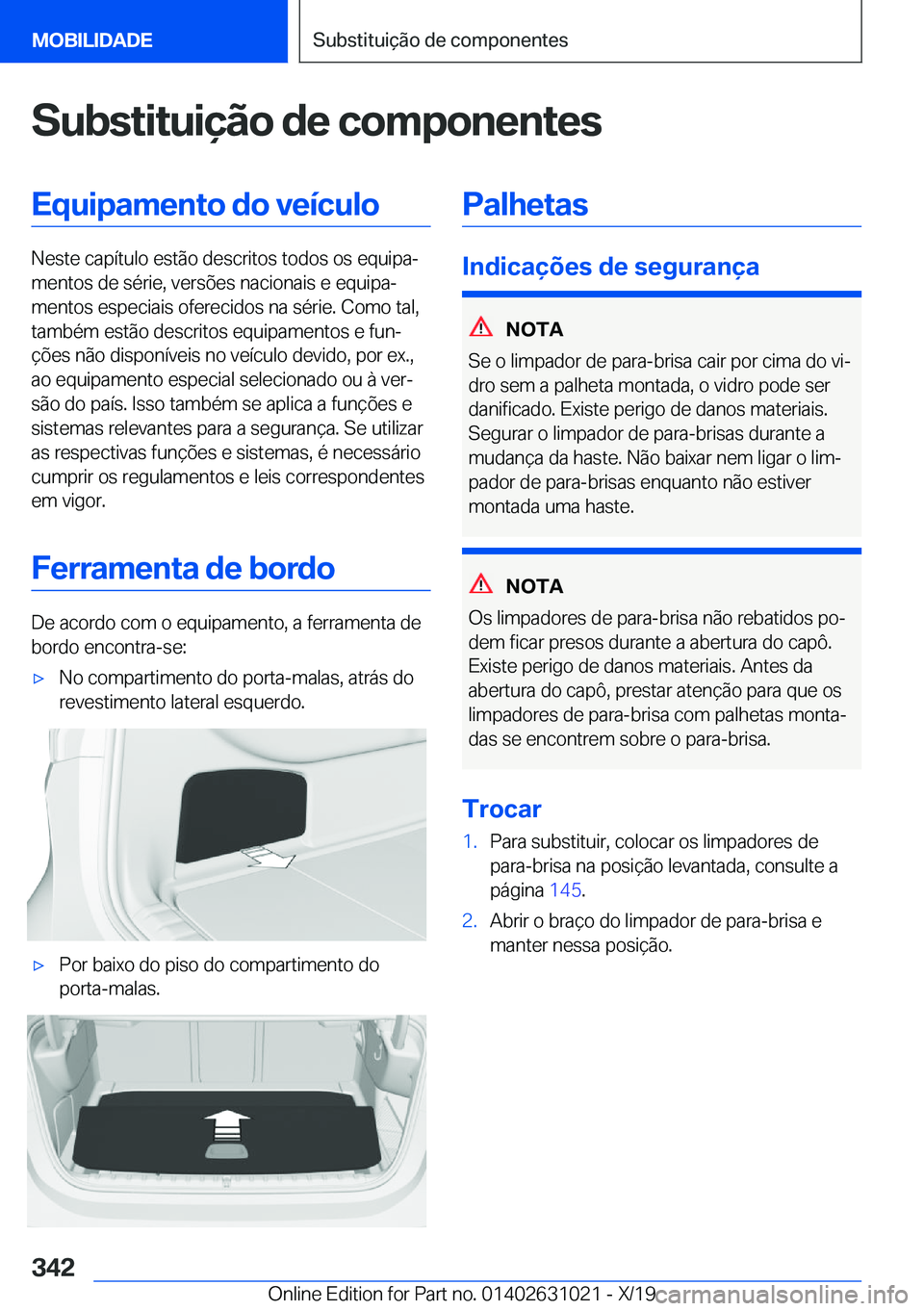 BMW 2 SERIES GRAN COUPE 2020  Manual do condutor (in Portuguese) �S�u�b�s�t�i�t�u�i�