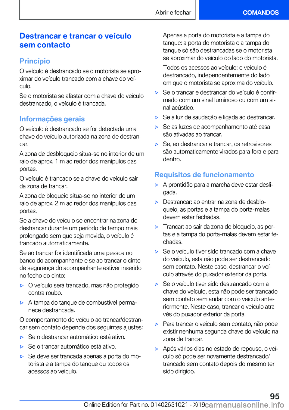 BMW 2 SERIES GRAN COUPE 2020  Manual do condutor (in Portuguese) �D�e�s�t�r�a�n�c�a�r��e��t�r�a�n�c�a�r��o��v�e�