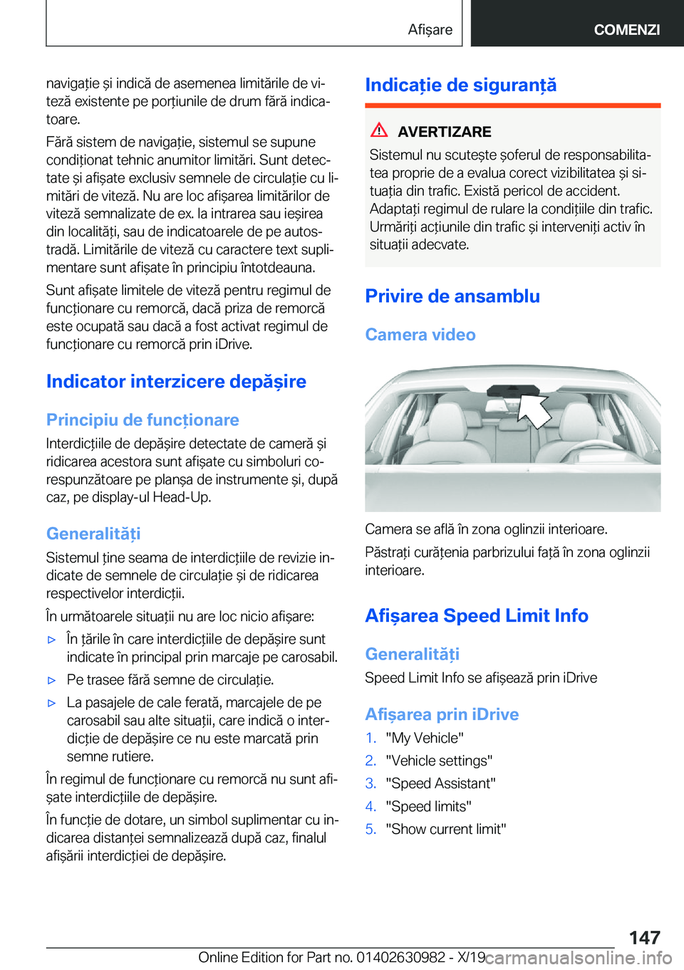 BMW 2 SERIES GRAN COUPE 2020  Ghiduri De Utilizare (in Romanian) �n�a�v�i�g�a*�i�e�&�i��i�n�d�i�c�