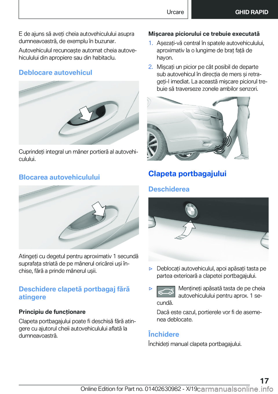 BMW 2 SERIES GRAN COUPE 2020  Ghiduri De Utilizare (in Romanian) �E��d�e��a�j�u�n�s��s�