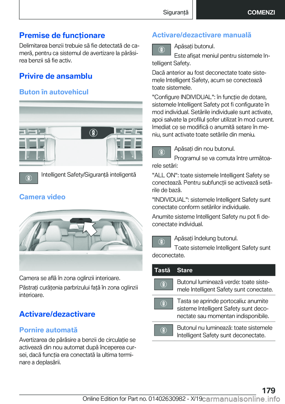 BMW 2 SERIES GRAN COUPE 2020  Ghiduri De Utilizare (in Romanian) �P�r�e�m�i�s�e��d�e��f�u�n�c�i�o�n�a�r�e�D�e�l�i�m�i�t�a�r�e�a��b�e�n�z�i�i��t�r�e�b�u�i�e��s�