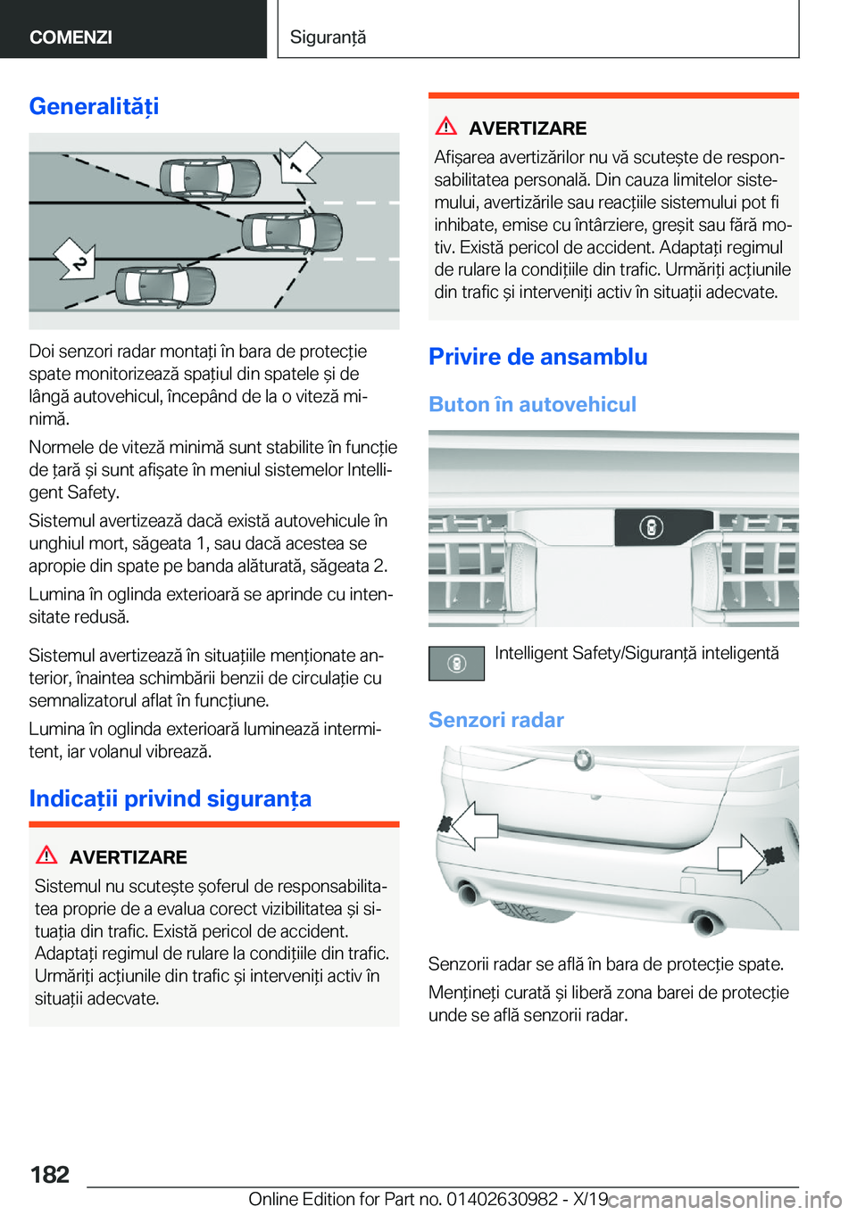 BMW 2 SERIES GRAN COUPE 2020  Ghiduri De Utilizare (in Romanian) �G�e�n�e�r�a�l�i�t�