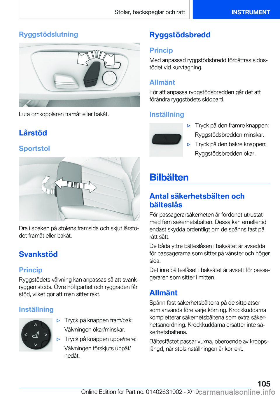 BMW 2 SERIES GRAN COUPE 2020  InstruktionsbÖcker (in Swedish) �R�y�g�g�s�t�